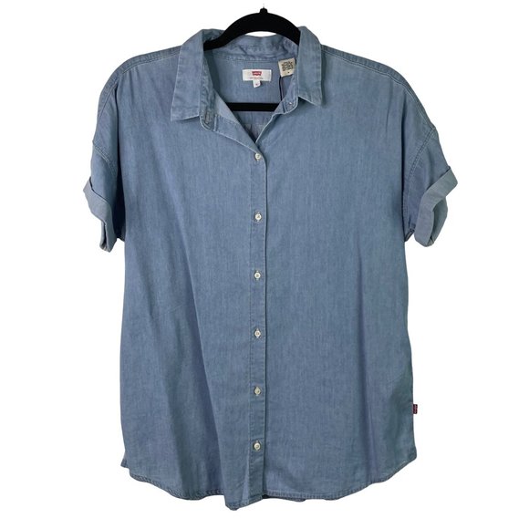 Levi's Light Blue Denim Shirt - Picture 1 of 8